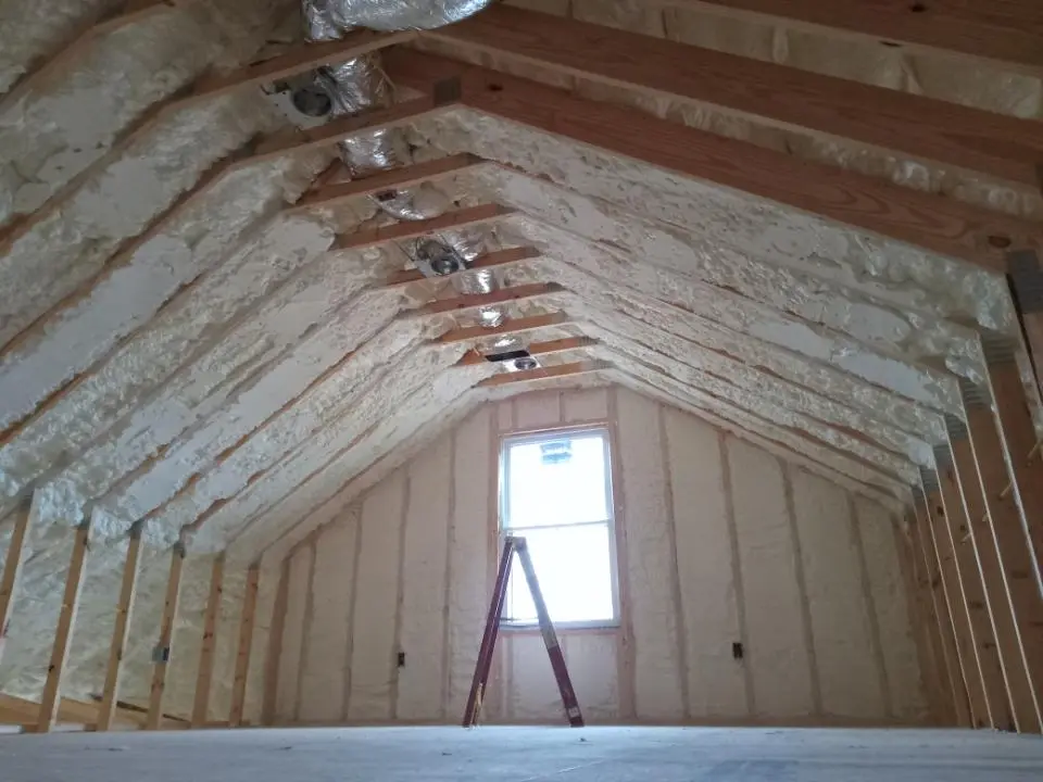 Spray foam roofing application for Crawl Space Insulation project in Riviera Beach